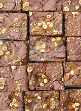 Load image into Gallery viewer, Roasted Hazelnut &amp; Salted Caramel Brownie
